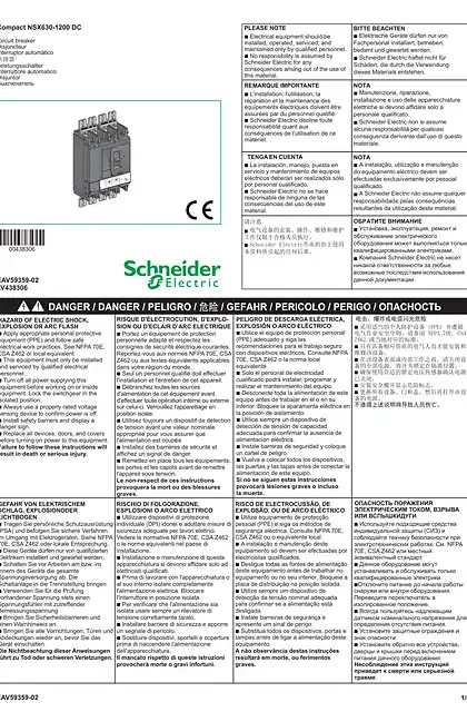 schneider施耐德Compact NSX630-1200 DC